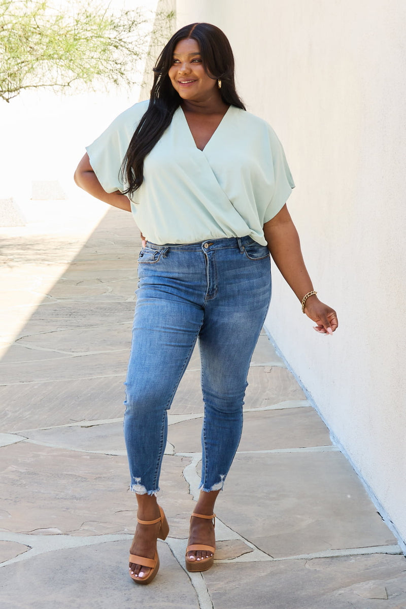 On The Daily Full Size Surplice Bodysuit