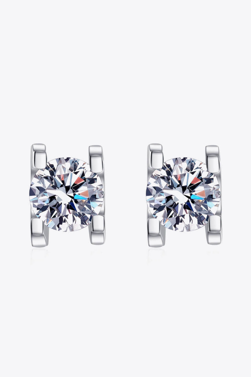 Limitless Love 1 Carat Moissanite Stud Earrings(ALLOW 5-15 BUSINESS DAYS FOR PROCESSING AND SHIPPING)