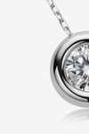 1 Carat Moissanite Pendant 925 Sterling Silver Necklace(PLEASE ALLOW 5-14 DAYS FOR PROCESSING AND SHIPPING)