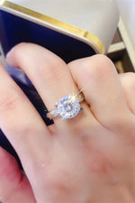 2 Carat Moissanite 925 Sterling Silver Ring(PLEASE ALLOW 7-15 DAYS FOR ORDERING AND PROCESSING)